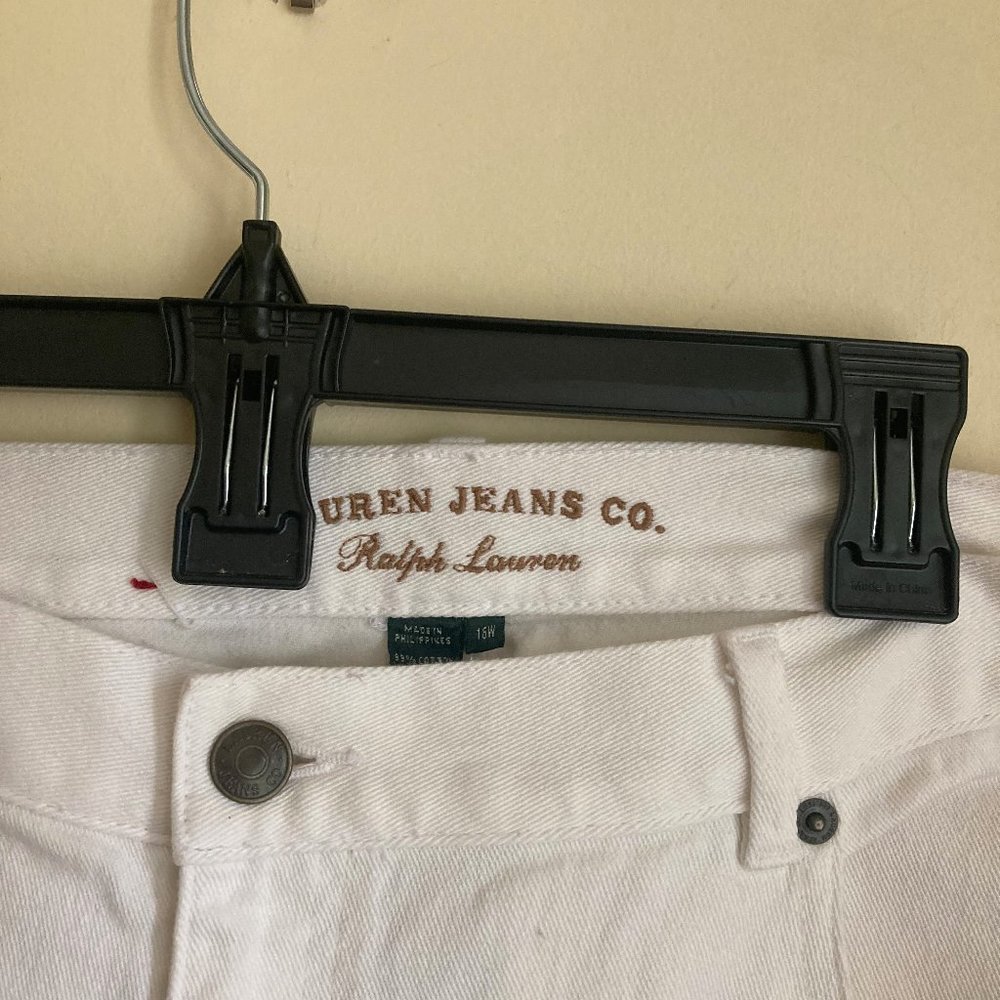 RALPH LAUREN WHITE JEANS